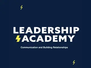 Effective Communication Strategies and Relationship Building Workshop