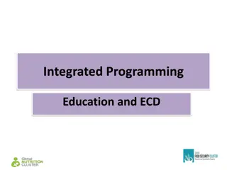 Integrated Programming in Education and ECD: Enhancing Nutrition for Child Development