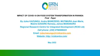 Impact of COVID-19 on Food System Transformation in Rwanda