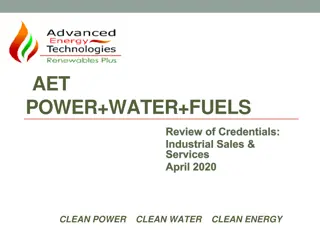 AET Power, Water, and Fuels: Industrial Solutions and Innovations