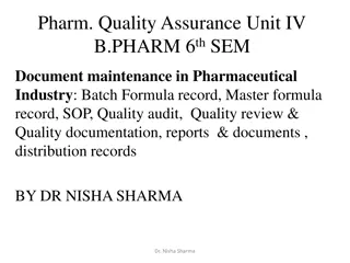 Batch Record Maintenance in Pharmaceutical Industry: Essential Guidelines and Requirements