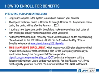 Empyrean Benefits Enrollment Instructions for City of Tulsa Employees