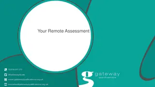 Remote Assessment Guidelines and Test Instructions