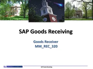 SAP Goods Receiving Training Overview