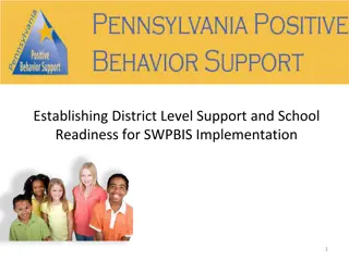 SWPBIS Implementation: Establishing District Support and School Readiness