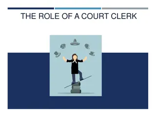 The Role of a Court Clerk in Manitoba