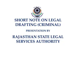 Importance of Legal Drafting in Criminal Law by Rajasthan State Legal Services Authority