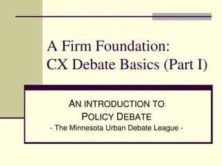 An Introduction to Policy Debate: Understanding CX Debate Basics