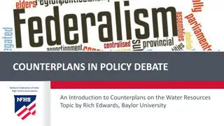 Understanding Counterplans in Policy Debate