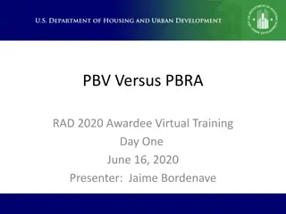 PBV vs. PBRA in HUD's RAD Program