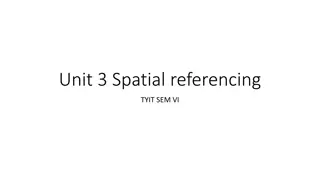 Spatial Referencing Systems for Mapping