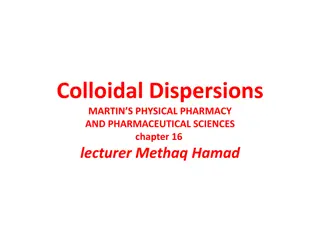 Colloidal Dispersions in Physical Pharmacy