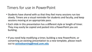 Interactive Timers for Engaging PowerPoint Sessions