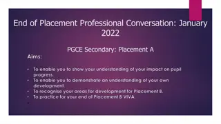 Reflective Practice in Professional Conversations for PGCE Secondary Placement