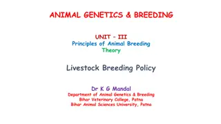Livestock Breeding Policy for Genetic Improvement of Cattle and Buffalo in India