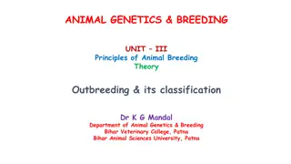 Principles of Animal Breeding: Outbreeding and Its Classification