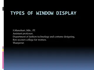 Types of Window Displays in Visual Merchandising