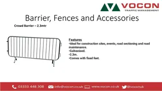 Premium Barrier, Fences, and Accessories for Construction and Events