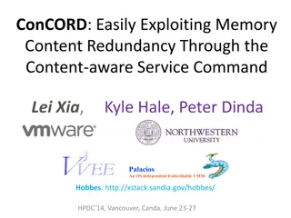 ConCORD: Exploiting Memory Content Redundancy Through Content-aware Services