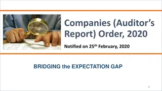 Changes in Companies' Auditor's Report Order 2020: Bridging the Expectation Gap