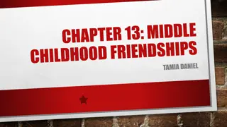 Childhood Friendships: Development and Dynamics