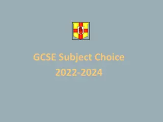 GCSE Subject Choices and Curriculum Information for Key Stage 4