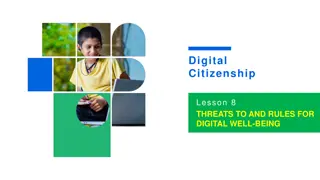 Digital Citizenship Lesson 8: Threats to and Rules for Digital Well-being