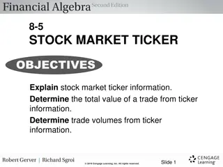 Stock Market Ticker Information and Trade Analysis