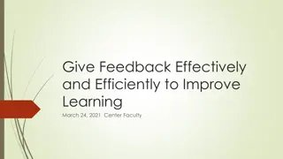 Effective Feedback Strategies for Learning Enhancement