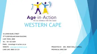 Age-in-Action - Empowering Older Persons in the Western Cape