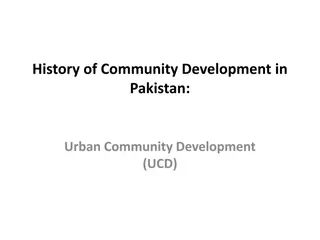Evolution of Urban Community Development in Pakistan