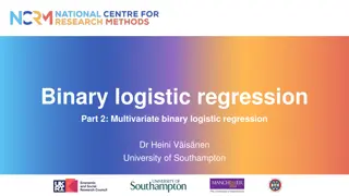 Multivariate Binary Logistic Regression Models: A Practical Example