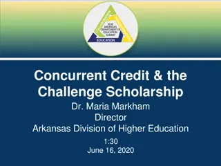 Arkansas Concurrent Challenge Scholarship Program Details