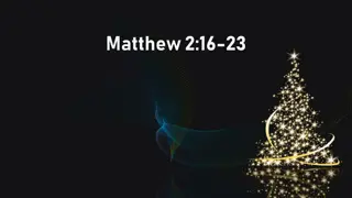 Biblical Narrative in Matthew: Jesus as the Fulfillment of Prophecy