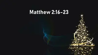 Exploring the Biblical Narrative in Matthew: Jesus as the Fulfillment of Prophecy