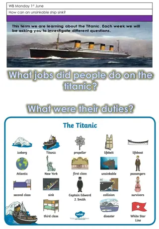 Titanic Crew Jobs and Duties Exploration