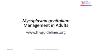 Mycoplasma Genitalium Management Guidelines for Adults