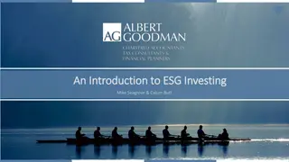 ESG Investing: A Path to Sustainable Future