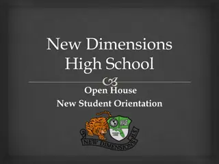 New Dimensions High School Open House & New Student Orientation Details