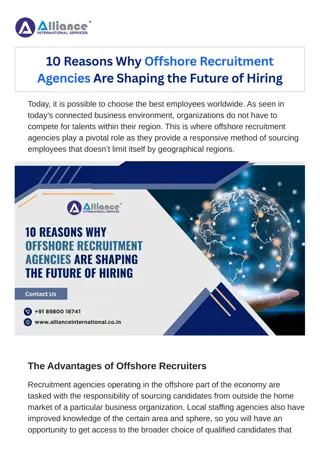 10 Reasons Why Offshore Recruitment Agencies Are Shaping the Future of Hiring