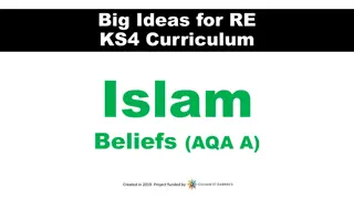 Exploring Islam Beliefs in the KS4 Curriculum: Big Ideas and Key Concepts