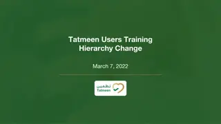 Understanding Hierarchy Change Processes in Tatmeen