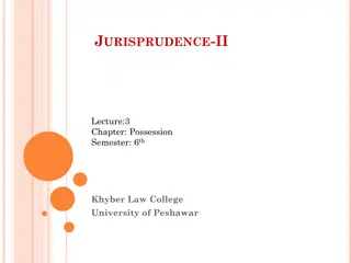 Possession in Jurisprudence