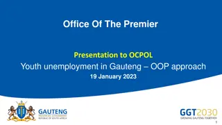 Progress on Youth Unemployment Interventions in Gauteng
