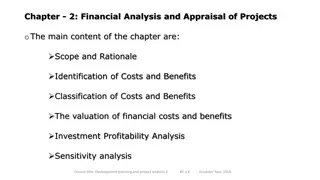 Financial Analysis and Appraisal of Projects: Understanding Costs and Benefits