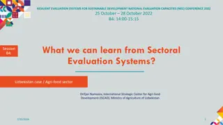 Enhancing Evaluation Systems in Uzbekistan's Agri-food Sector for Sustainable Development