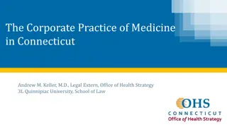 Corporate Practice of Medicine in Connecticut: Overview and Regulations