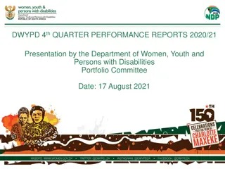 DWYPD Department Performance Highlights for 4th Quarter 2020/21