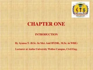 The Hydrological Cycle: An Introduction by Ayansa T.