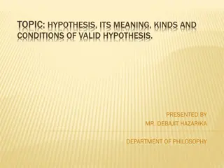 Hypothesis: Meaning, Types, and Validity Conditions